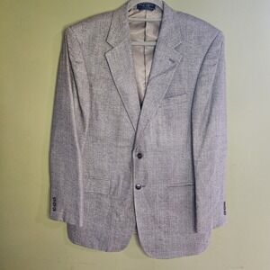 Bernhard Altmann Couture Gray 40R Sport Coat Blazer Jacket 100% Silk R 40‎ Grey